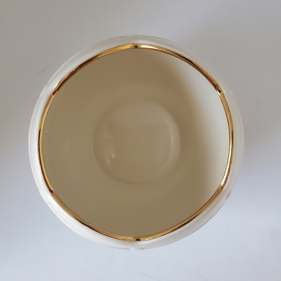 Lenox Votive Holder 24kt Gold Christmas Candy Cane Mistletoe Tealight Holder - Picture 6 of 9